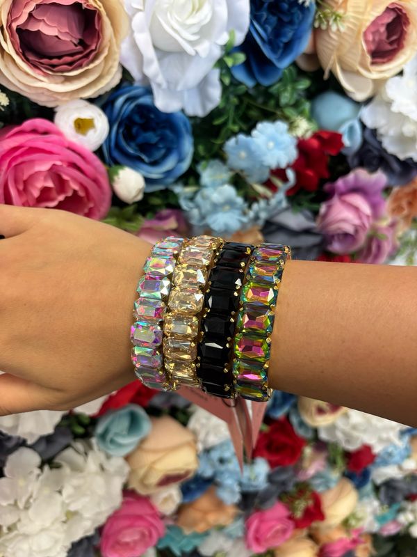 Gold Gem Bracelets 