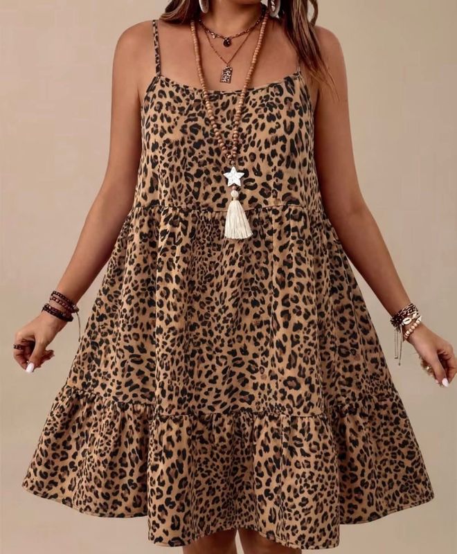 Leopard Summer Slip Dress