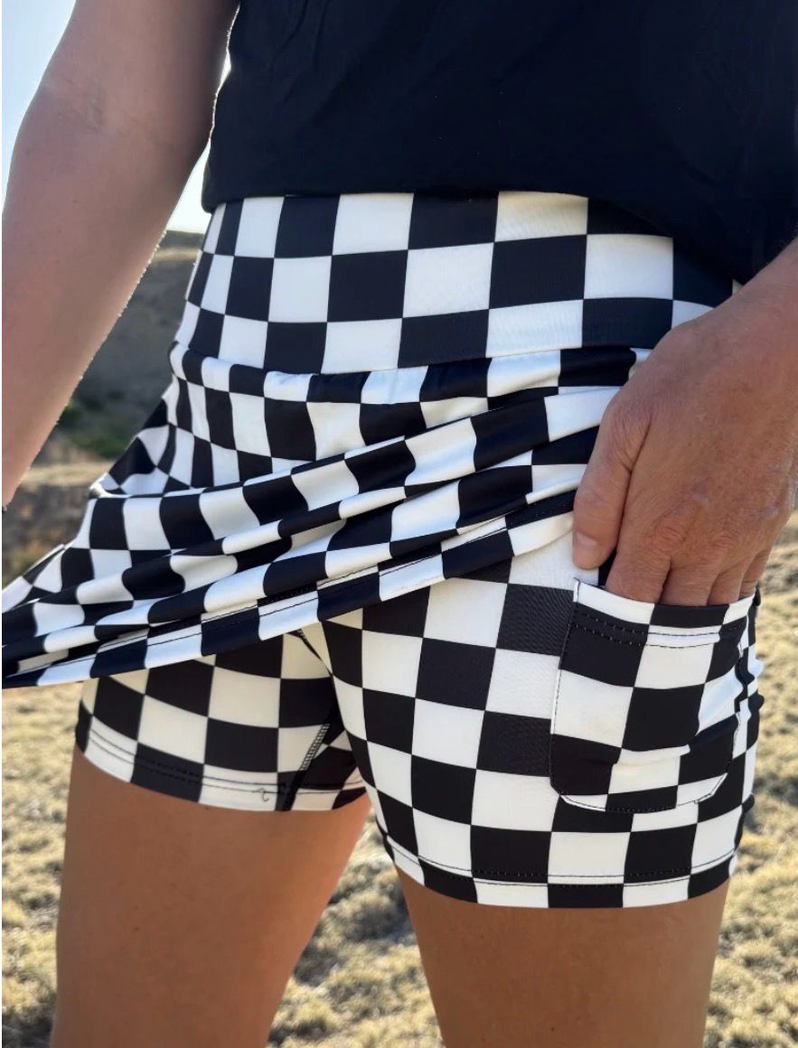 Checkered skort