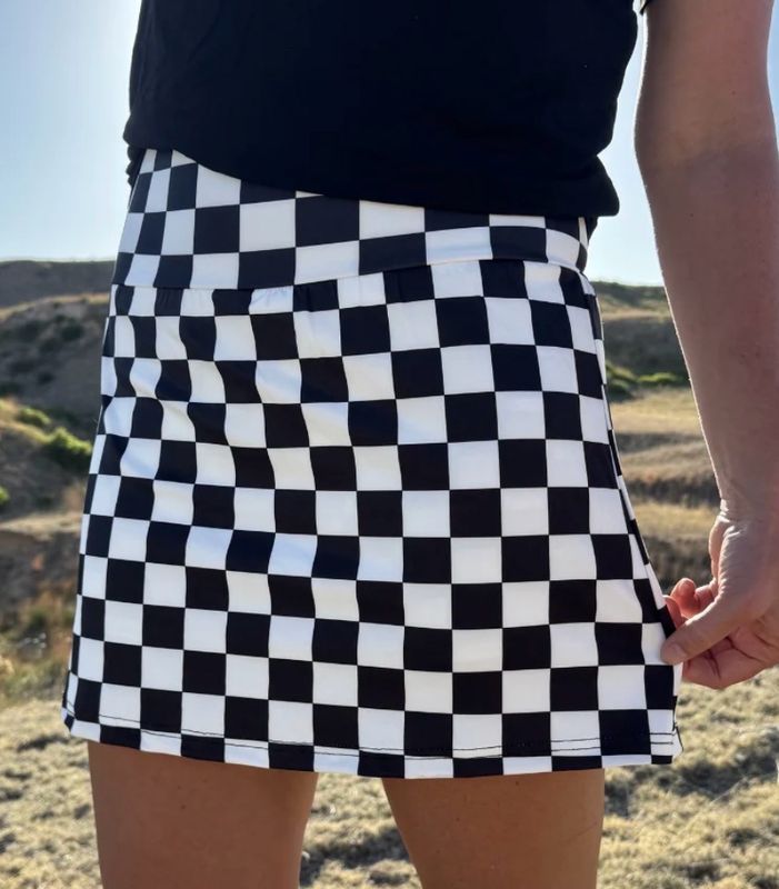 Checkered skort