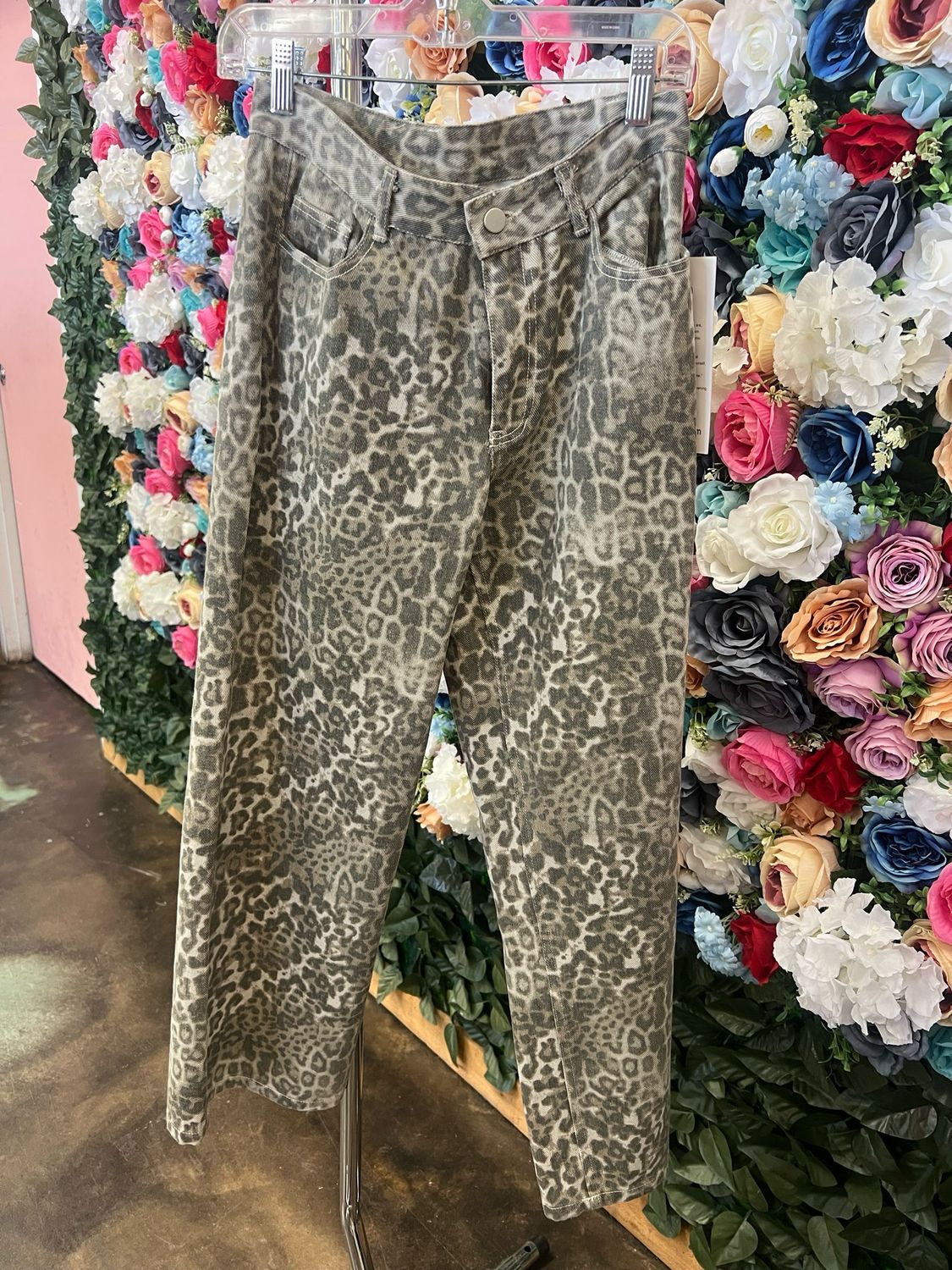 Faded Leopard Jeans