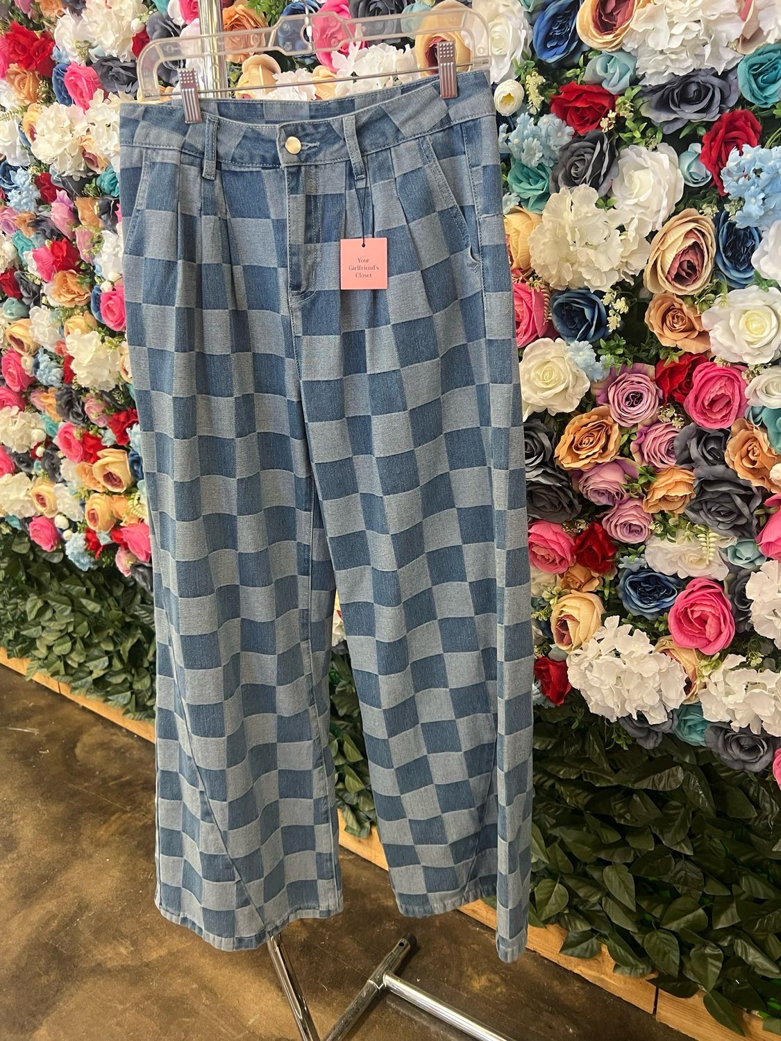 Checkered Jeans