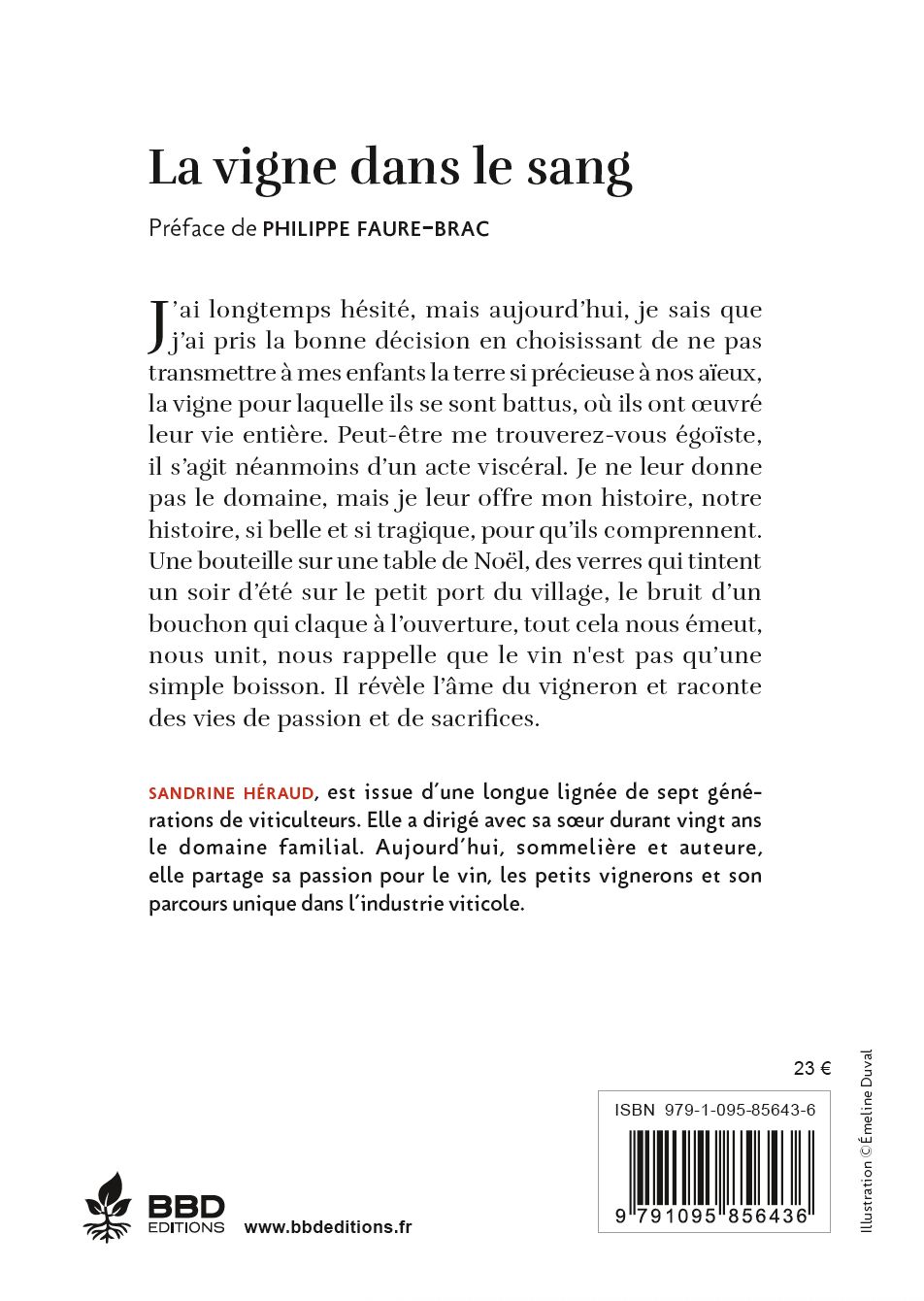 La vigne dans le sang - Sandrine Héraud