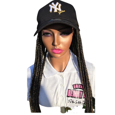 Braided Wig Hat Omber 1B27