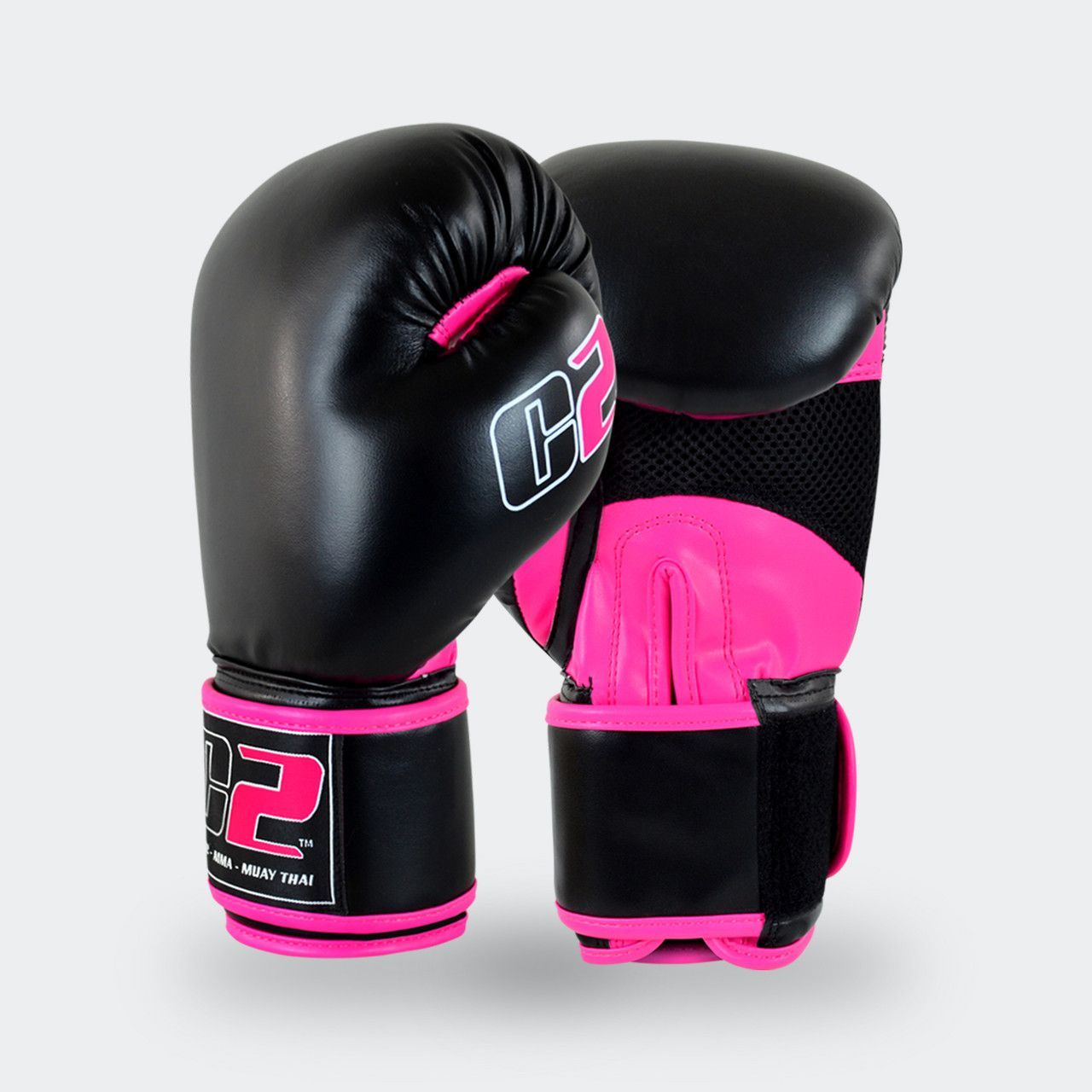 Guantes de Boxeo C2, Talla: 16 oz, Color: Rosado