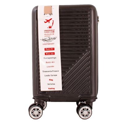 RYANAIR / EASY JET / WIZZ AIR UNDER-SEAT CABIN-SIZE TRAVEL TROLLEY SUITCASE, NO CARRYON FEES TRAVEL