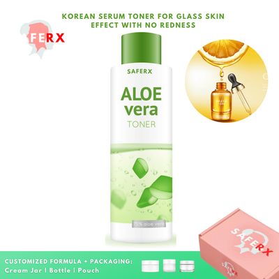 Korean Aloe Vera Serum Water by SAFERX KOREA | Customized Formula and Packaging | Safe and Effective Ingredients | FDA Approved