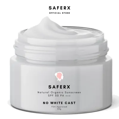 Saferx™ SPF 50 Organic Sunscreen – Blocks 98% of UV Rays &amp; Reduces Wrinkles by 65% in 10 Days