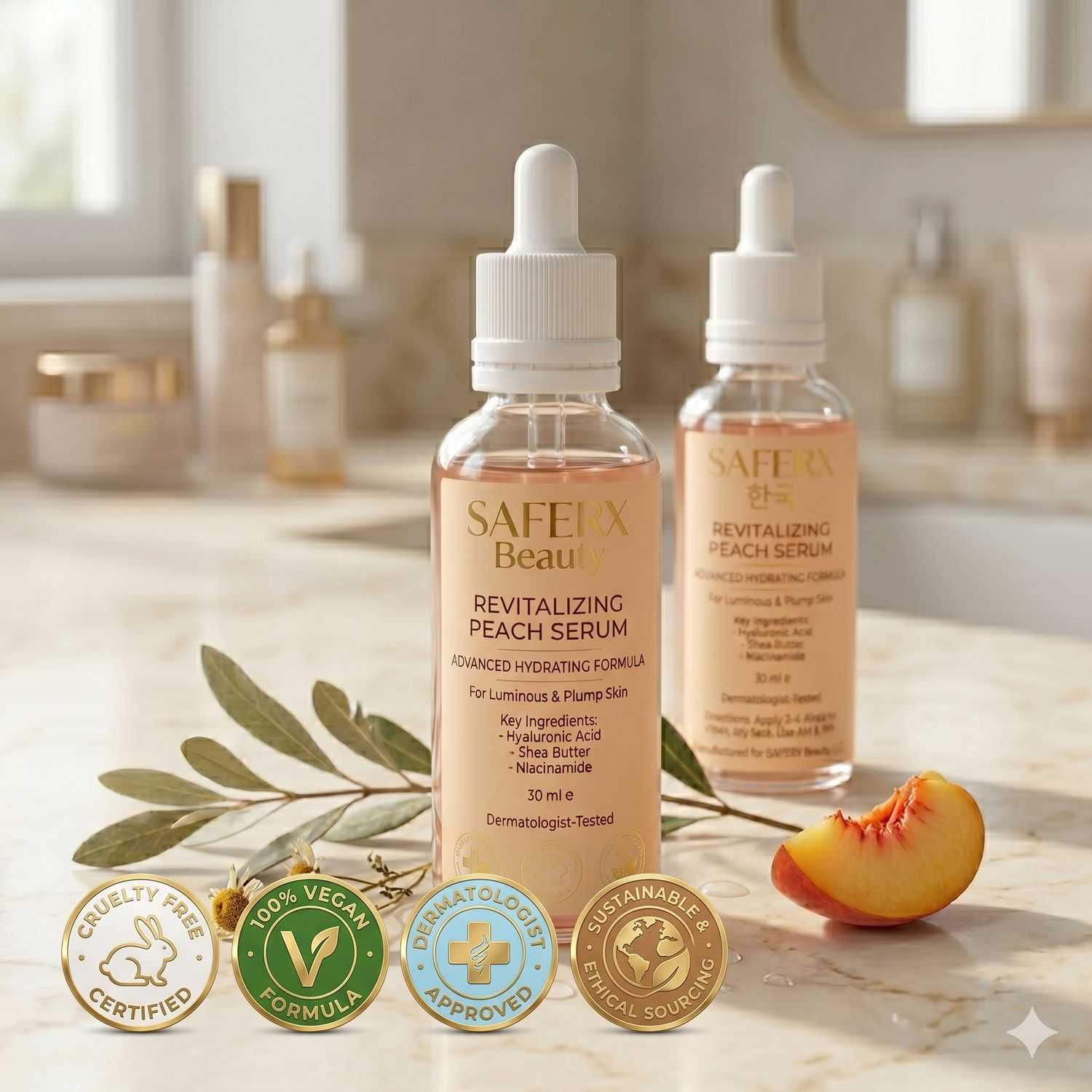 SAFERX Day &amp; Night Serum | Complete Firming, Lifting, Deep Wrinkle Repair | FDA Approved | Formulated by Saferx Lab Experts | Made in Korea | 3+2 FREE