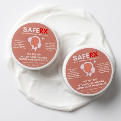 SAFERX Korean Serum Sunscreen, Serum Water, Serum Moisturizer and Serum Soap | FREE TRIAL KOREAN KIT by SAFERX KOREA | Customized Formula & Packaging | Safe & Effective | FDA Approved | 2+1 FREE