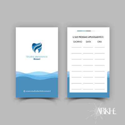 Card appuntamenti - Elaborazione grafica e stampa a colori fronte/retro