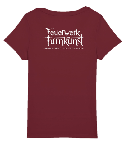 Feuerwerk der Turnkunst Fan T-Shirt – Burgundy