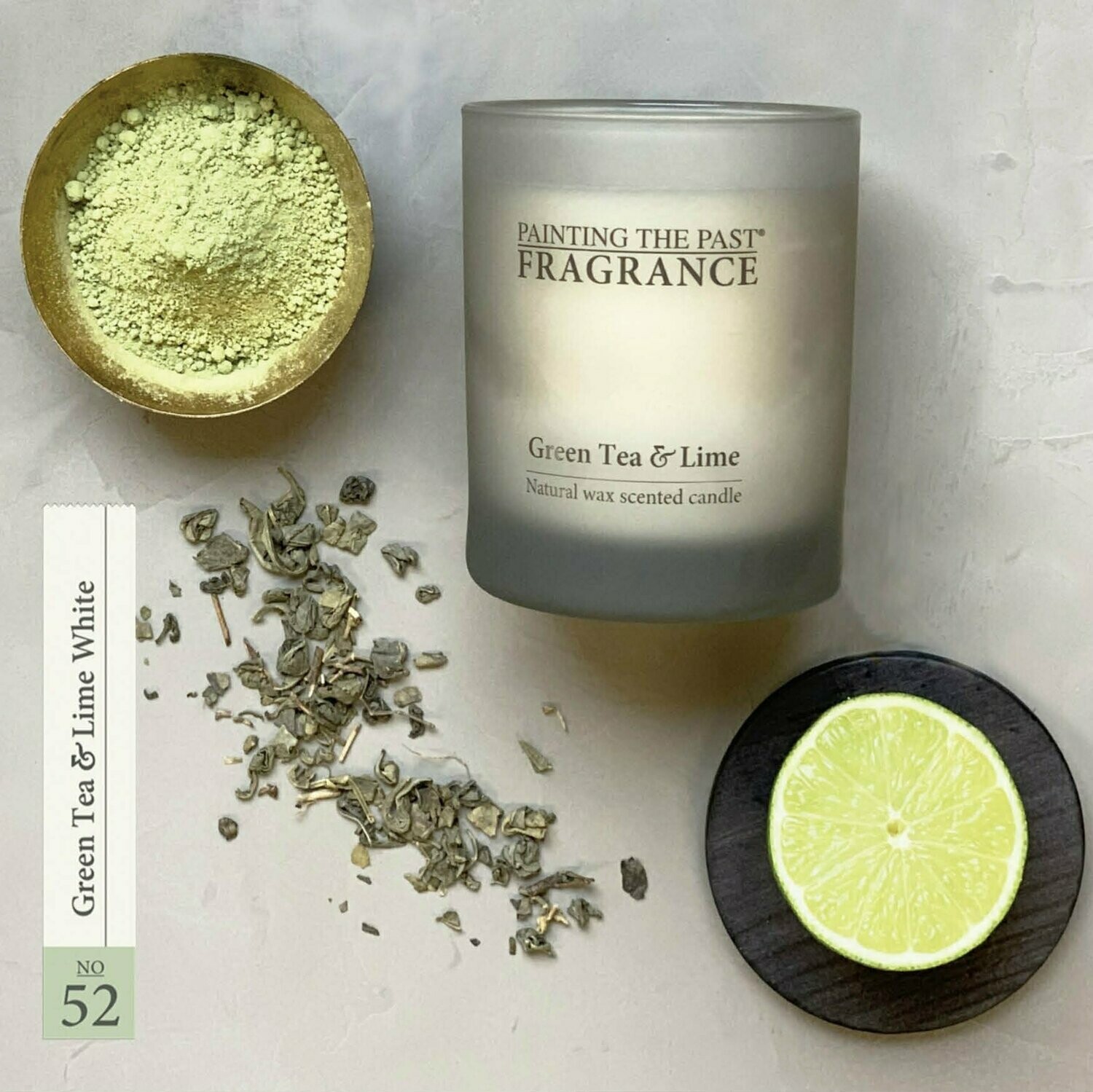 Candle Green Tea & Lime White