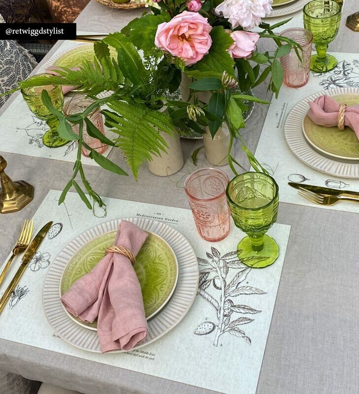 Vinyl-Tischset Almond
