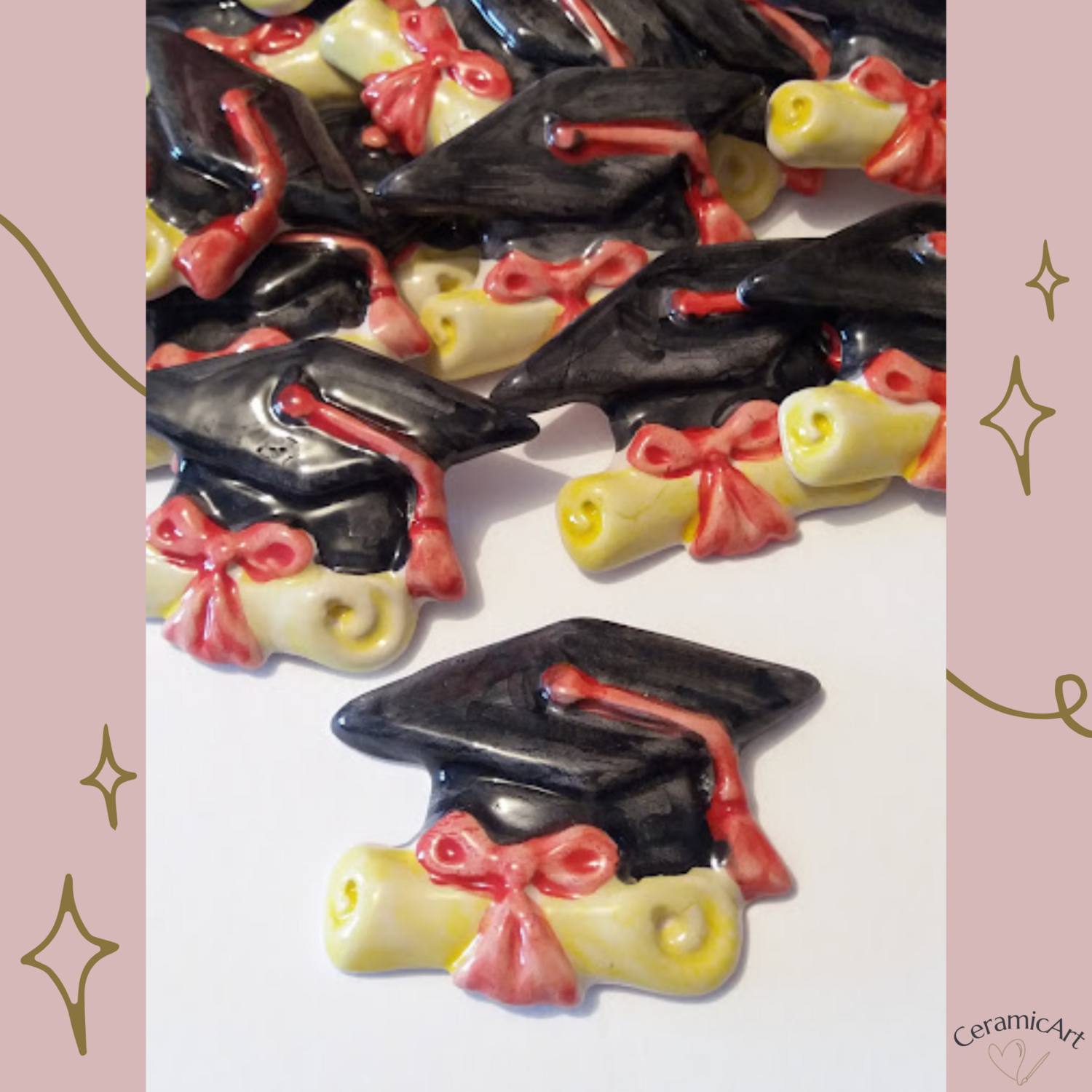 Cappello laurea in ceramica