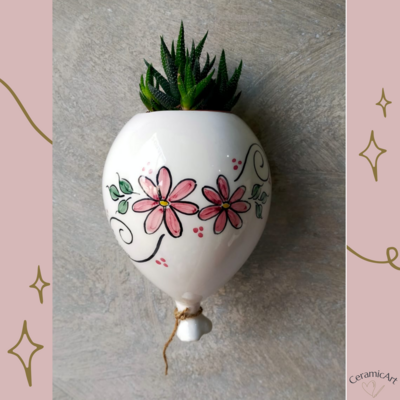Palloncino in ceramica - porta piantina