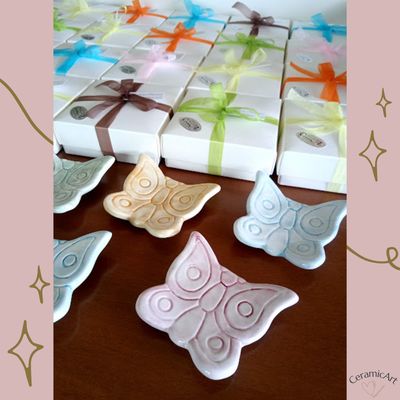 Farfalla porta candela - svuota tasche