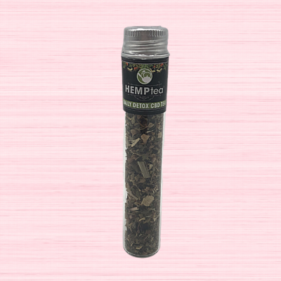 HEMPtea High Strength - Garden Blend Herbal Tea - Test Tube ( DAILY DETOX)