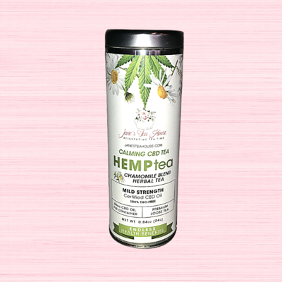 HEMPtea Mild Strength - Chamomile Blend Herbal Tea - Tin (CALMING)