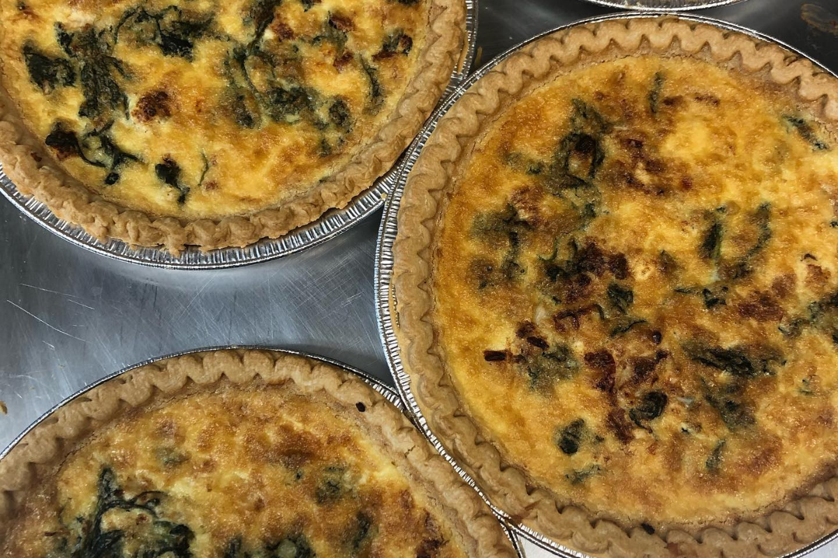 Spinach Goat Cheese Quiche