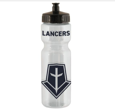 Clear Lancer Water Bottle