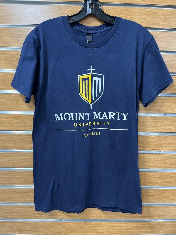 MMU Shield Alumni Tee Navy