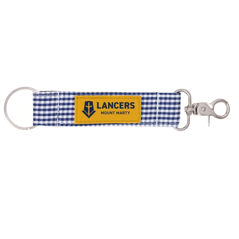 Navy Checkered Keystrap