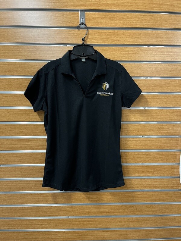 Port Authority Womens Black Vneck Polo