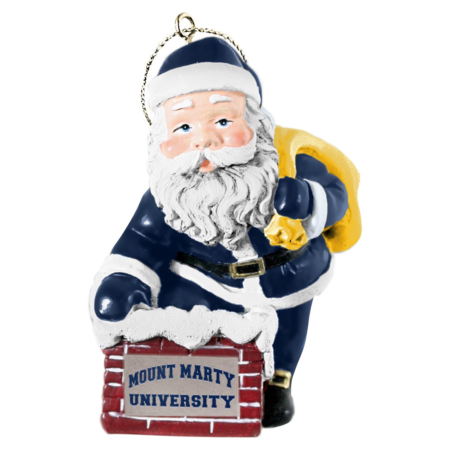 MMU Santa Ornaments