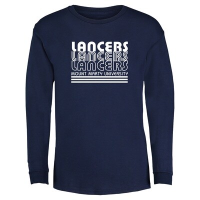 Youth LS Lancers Tee Navy