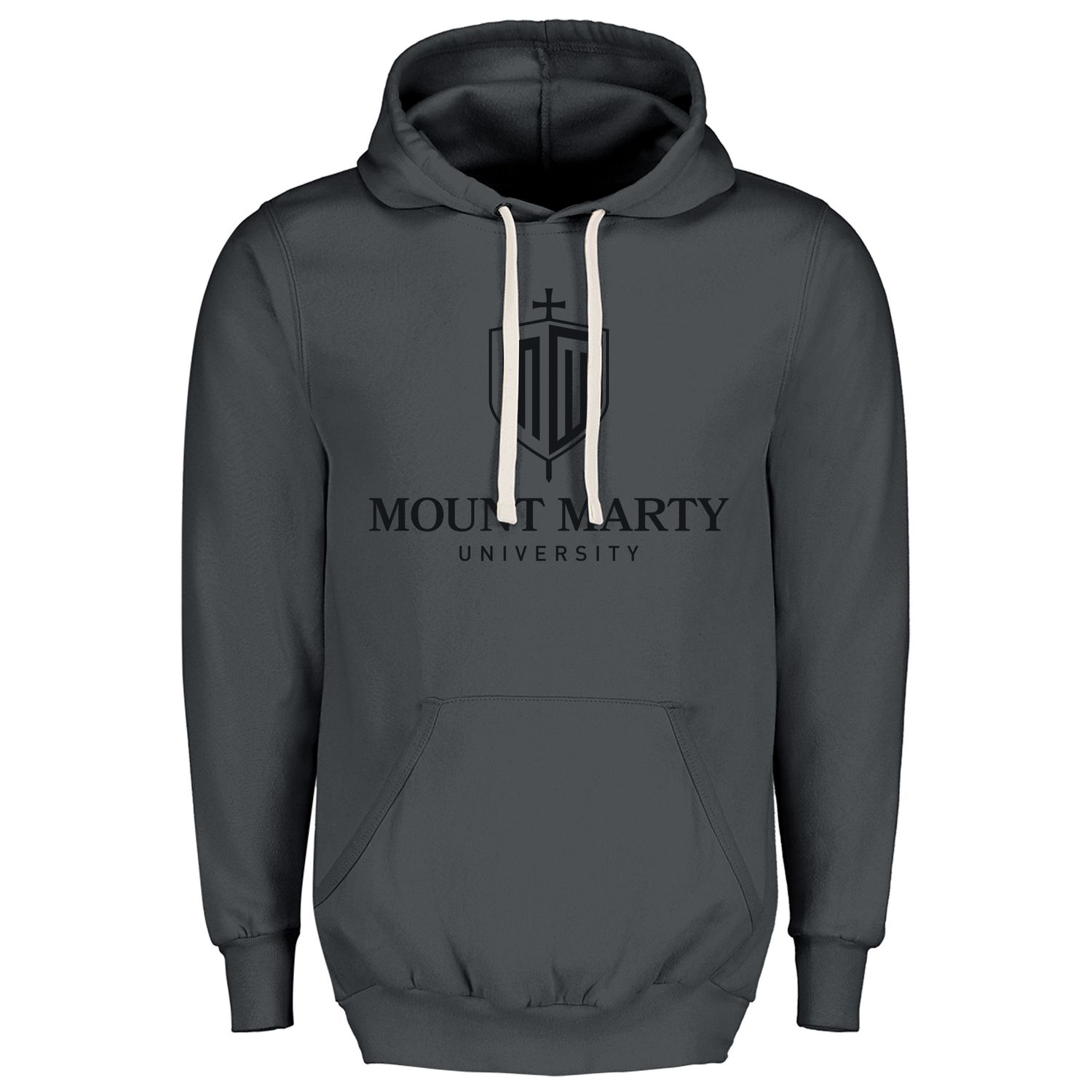 MMU Vintage Fleece Hood Charcoal