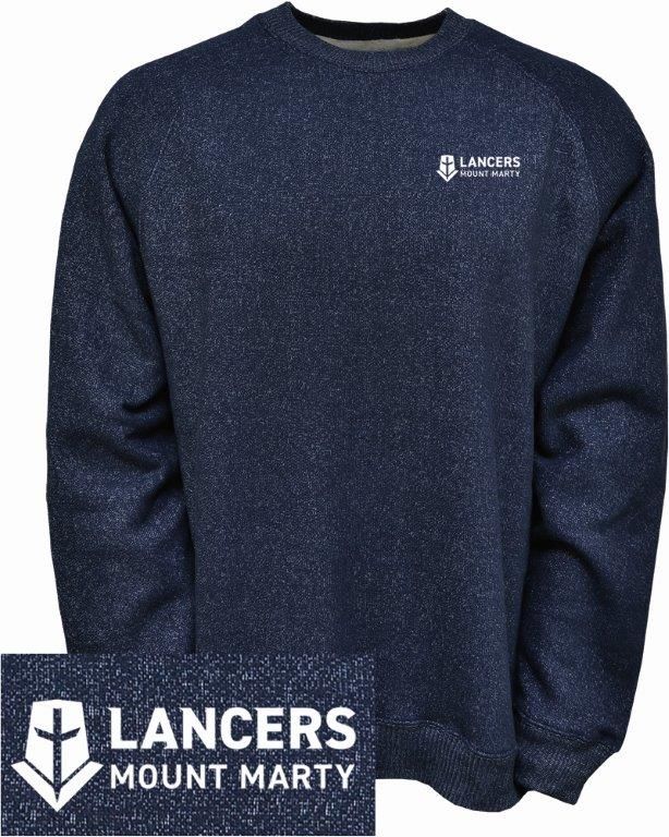 MMU Lancers Raglan Crew