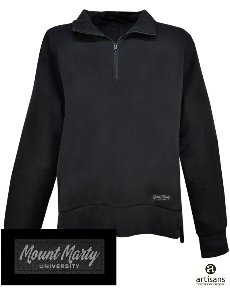 MMU Womens Black 1/4 Zip