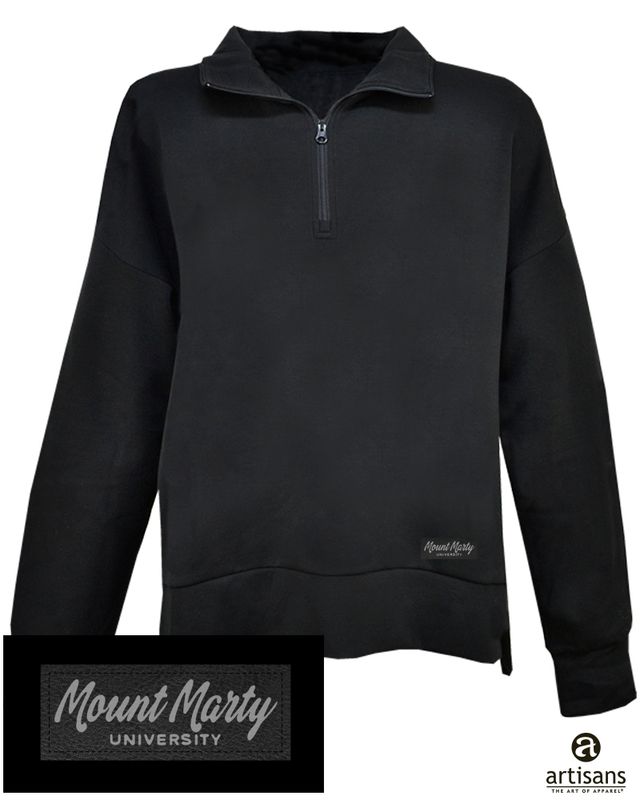 MMU Womens Black 1/4 Zip
