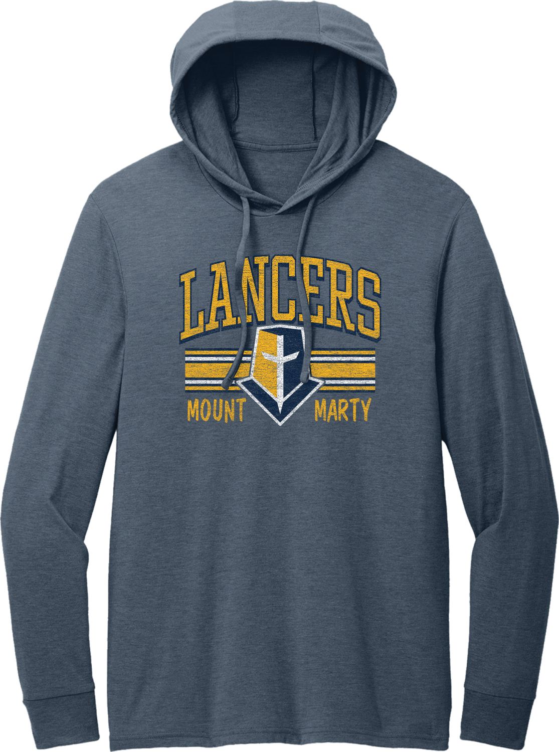 Tri Blend LS Lancers Hoodie Tee