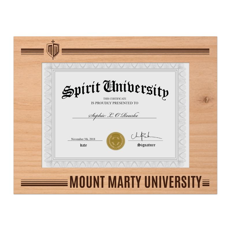 MMU Diploma Frame