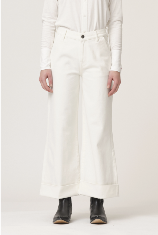TD Kersee Cropped Jeans Wash Ecru