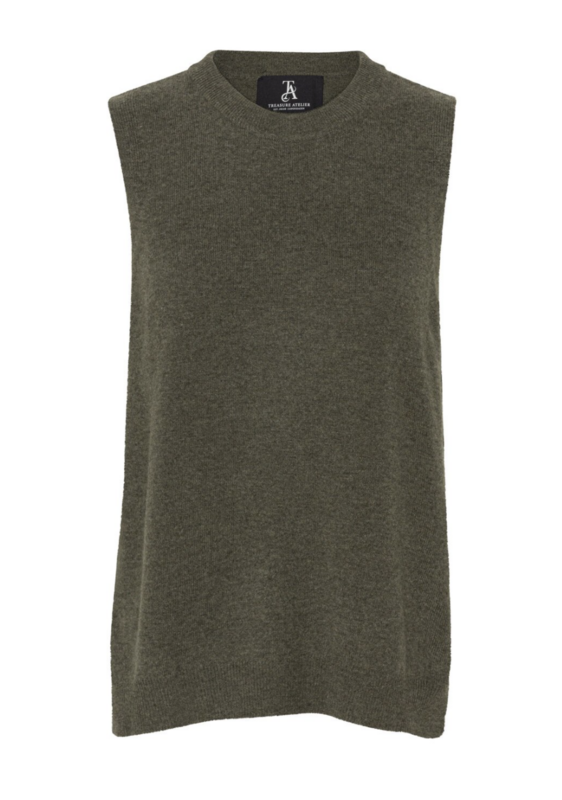 Daria Vest - Olive Melange