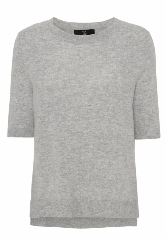 Louisa Short Sleeve - Light Grey Melange