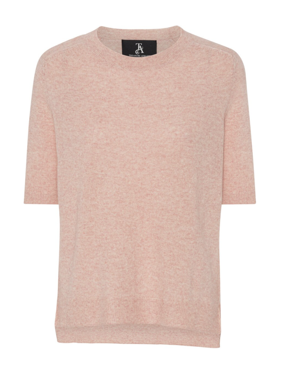 Louisa Short Sleeve - Dusty Rose Melange