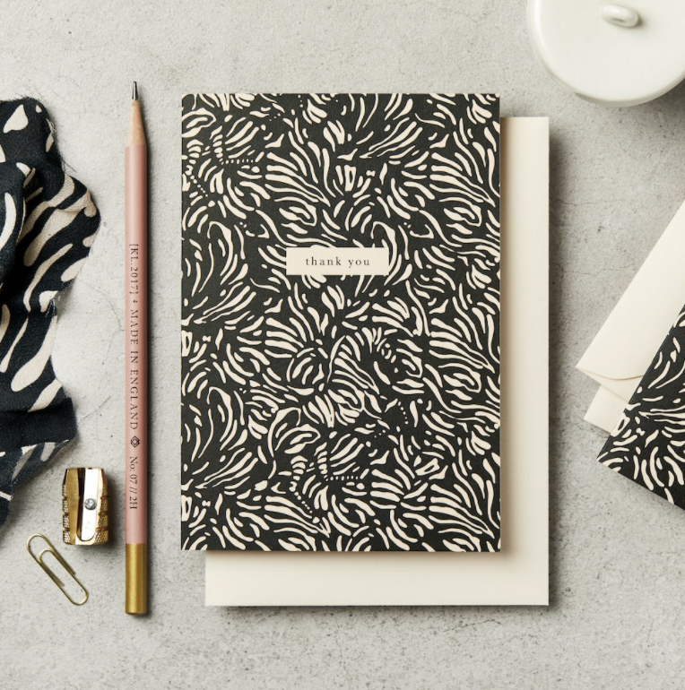 Thank You Card in Hidden Zebra