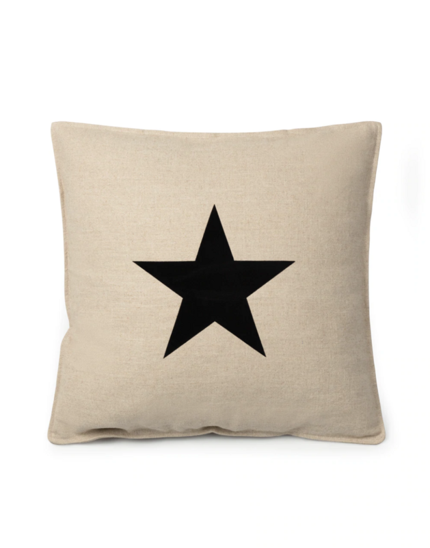 Square Cushion | Ramie Cotton | Natural | Star