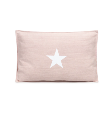 Oblong Cushion | Ramie Cotton | Pink | Star