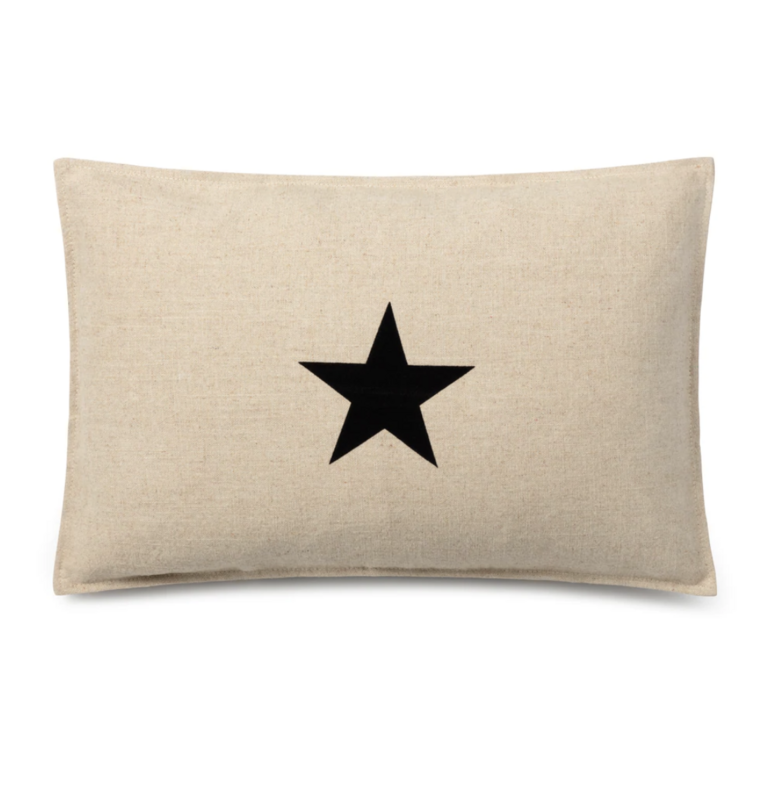 Oblong Cushion | Ramie Cotton | Natural | Star