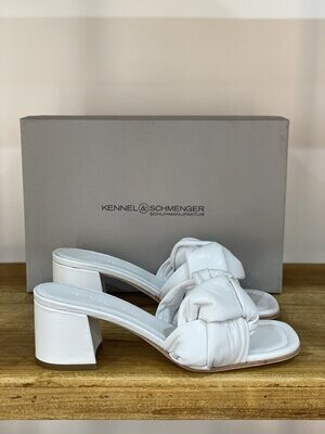 Kennel & Schmenger - White Heeled Sandals