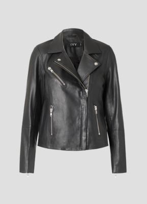 Kylie Biker Leather Jacket