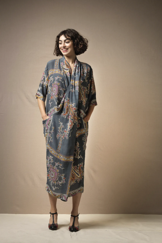 Rachel Dress - Handkerchief Grey