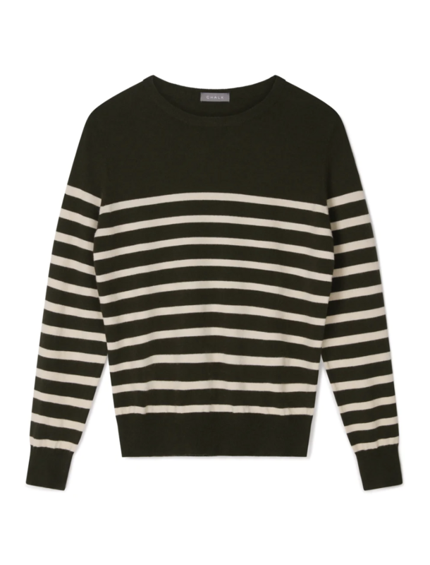 Jane Jumper - Dark Olive/Stone