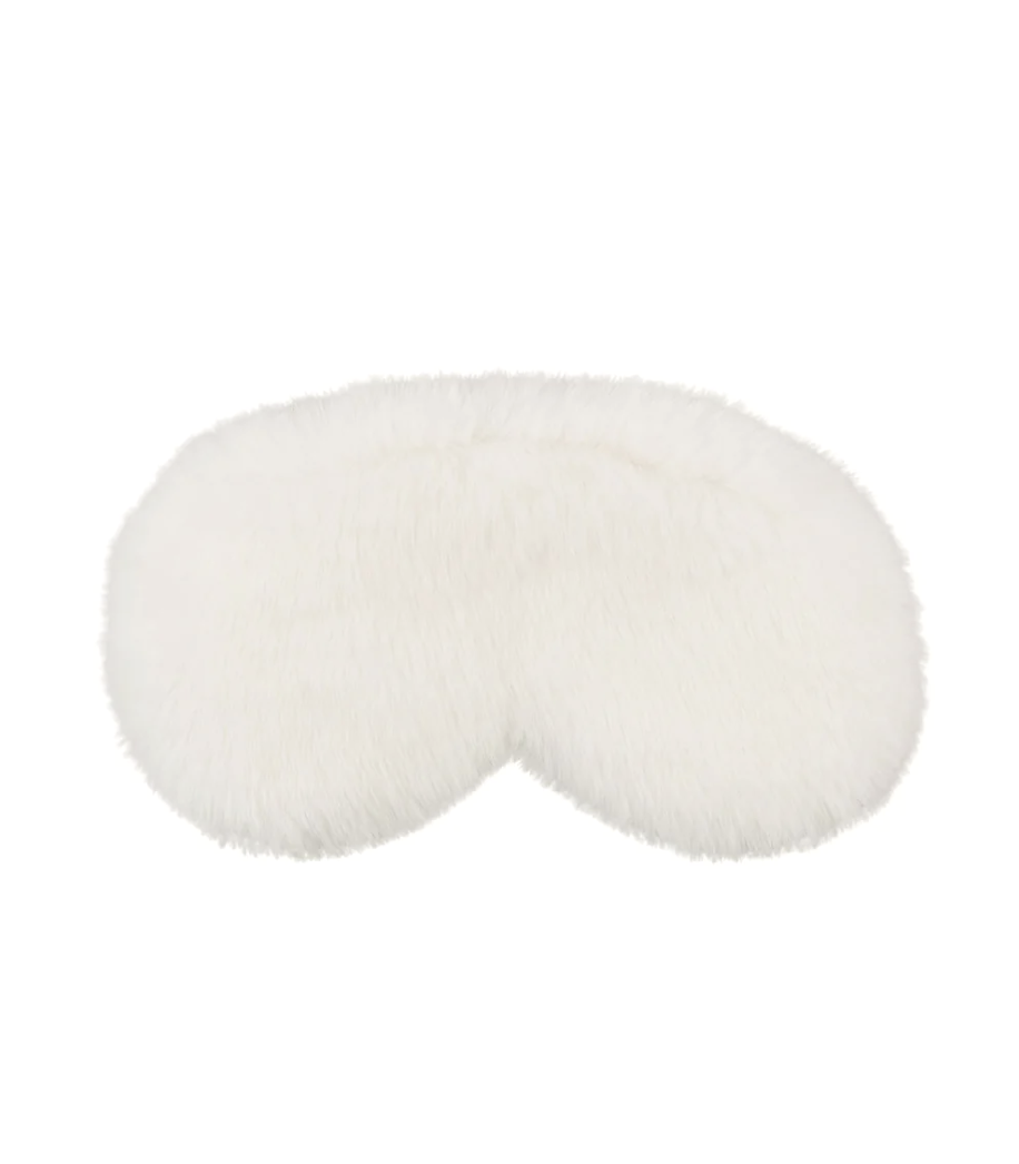 Luxury Fur Eye Mask - Off White