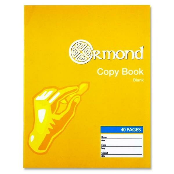 Ormond Blank Copybook (40 Pages)